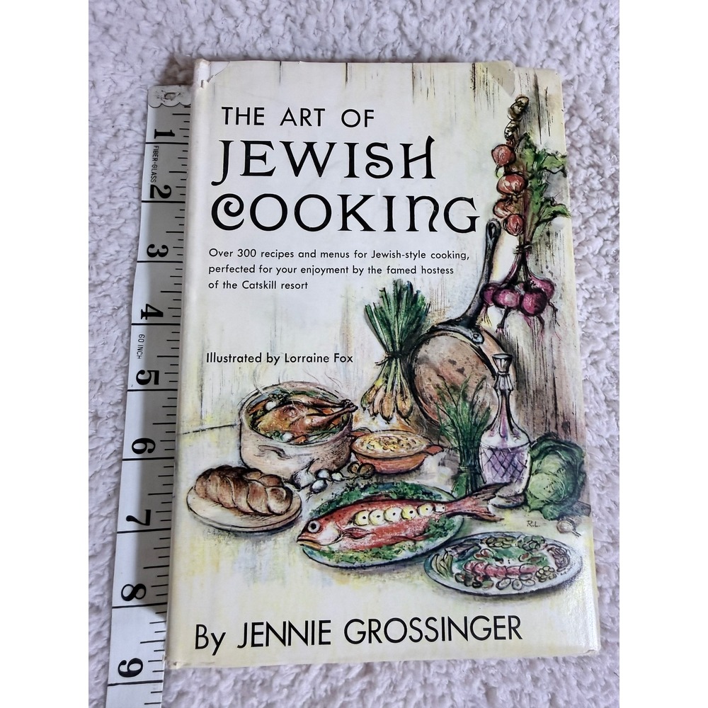 1958 The Art of Jewish Cooking Jennie Grossinger HC DJ Random House Vtg MCM